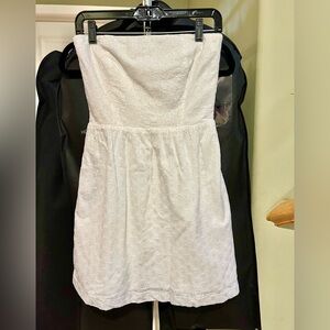 Gap strapless white dress
